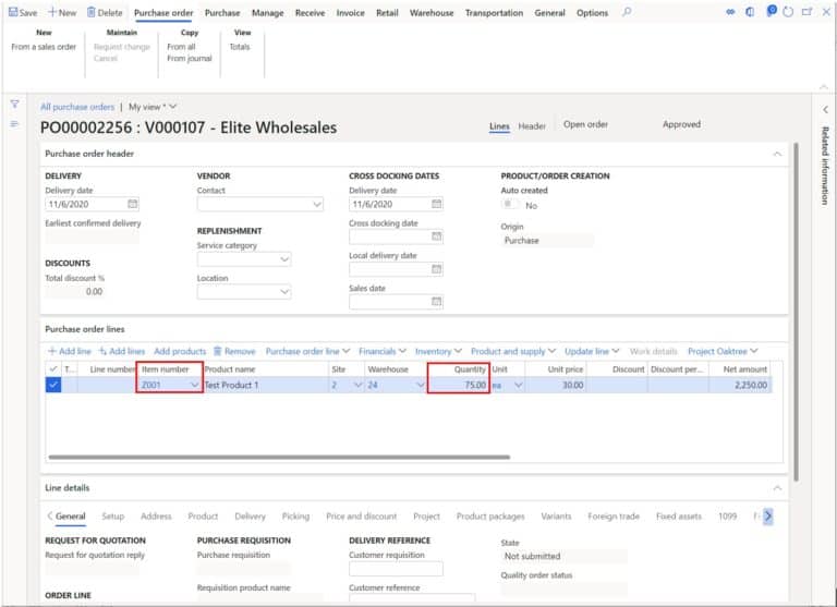 How To Process A Purchase Order D Finance And Operations Dynamics