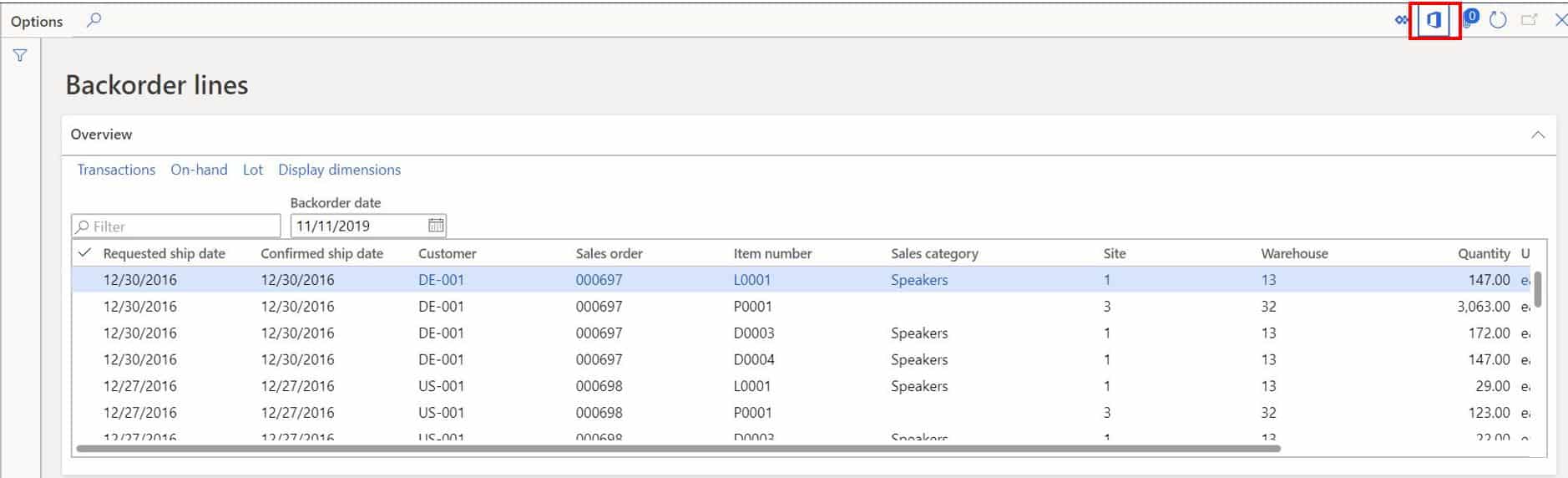 dynamics 365 for finance and operations feature list