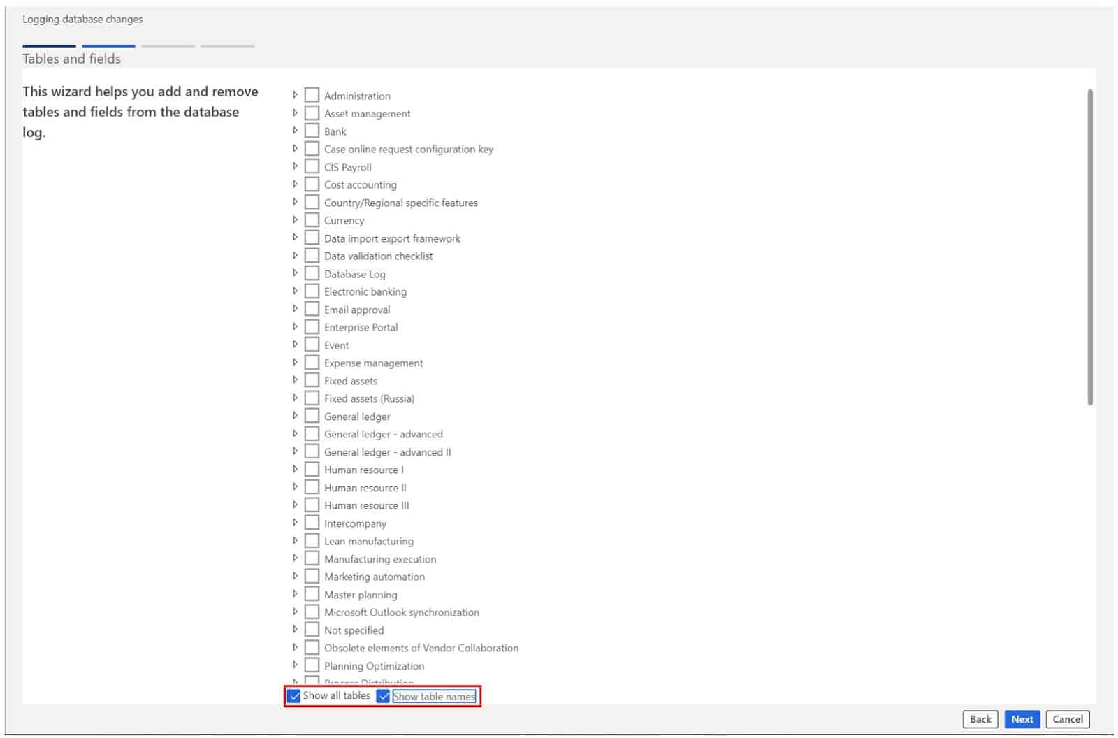 Database Logging D365 Finance and Operations Dynamics Tips