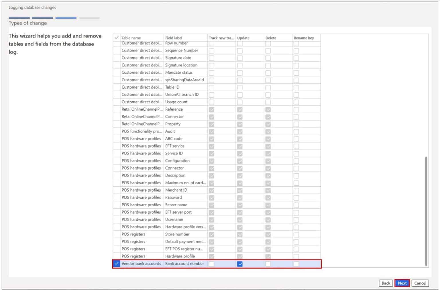 Database Logging D365 Finance and Operations Dynamics Tips