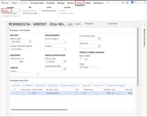 How To Process a Purchase Order: D365 Finance and Operations – Dynamics ...