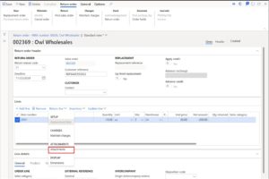 Process a Return Order: D365 Finance and Operations – Dynamics Tips