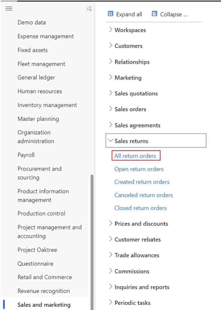 Process a Return Order: D365 Finance and Operations – Dynamics Tips