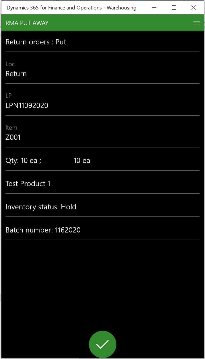 Process a Return Order: D365 Finance and Operations – Dynamics Tips