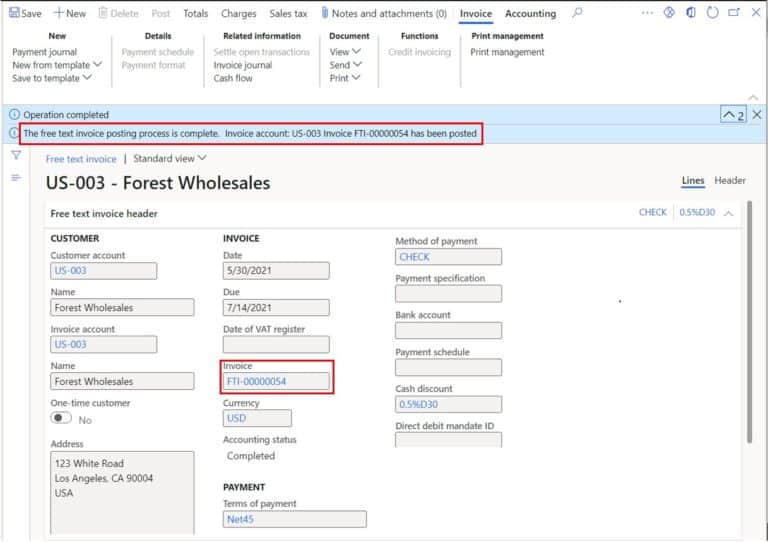 process-a-free-text-invoice-dynamics-365-finance-and-operations