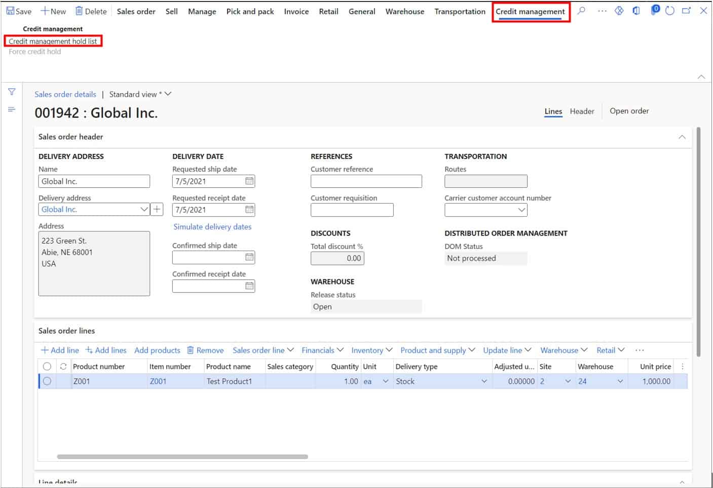 Credit Management Blocking Rules Dynamics 365 Finance and Operations