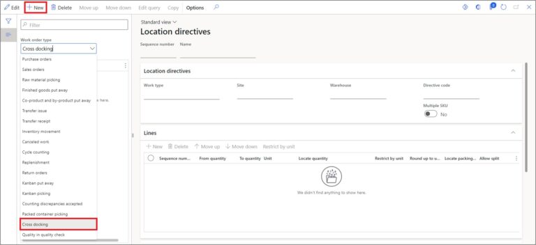 Cross-docking with AWMS: D365 Finance and Operations – Dynamics Tips