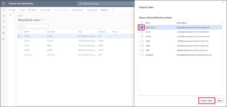 Import and Set Up Users: D365 Finance and Operations – Dynamics Tips