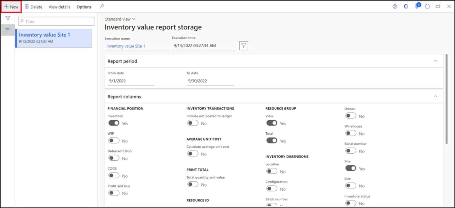 Inventory Value Report D365 Finance and Operations Dynamics Tips